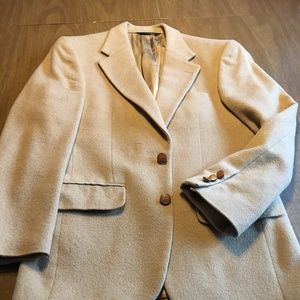 Camel Hair Burberry Blazer